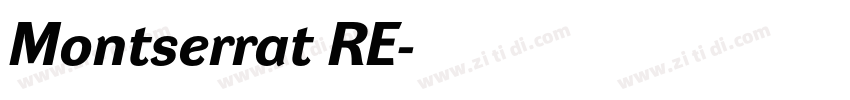 Montserrat RE字体转换